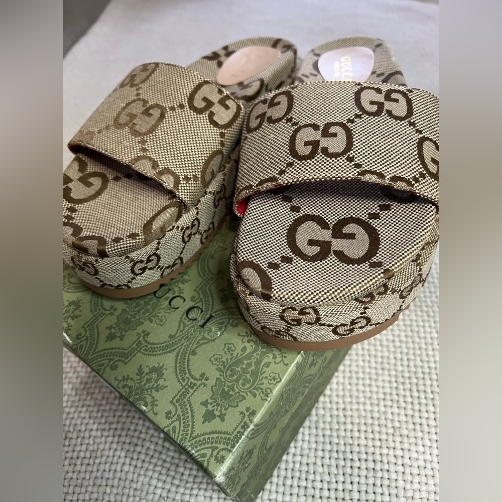 Gucci Platform Slides